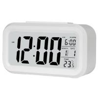 Bedside Clock Adjustable Brightness Digital Clock Large Display Lightweight Wall Clocks Bedroom Essentials for Home Bedrooms Living Rooms Offices Decor White unusual