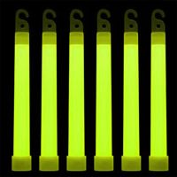 ✿▣✑ 6 inch Fluorescence Light Glow Sticks with Hook for Hiking Camping Outdoor Emergency Concert Party Light Stick