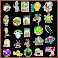 ของขวัญคริสต์มาส Vegoo 50ชิ้นละครอเมริกันแบบ Rick และ Morty Decal สไตล์ DIY สำหรับตู้เย็นแบบพกพาบ้าน