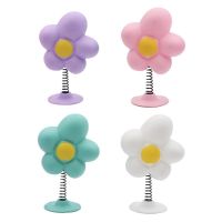 卍☾ Motorcycle Helmet Cute Swing Flower Decor Universal Helmet Personality Style Accessory Multi-scene ABS Bottom Glue Adhesion