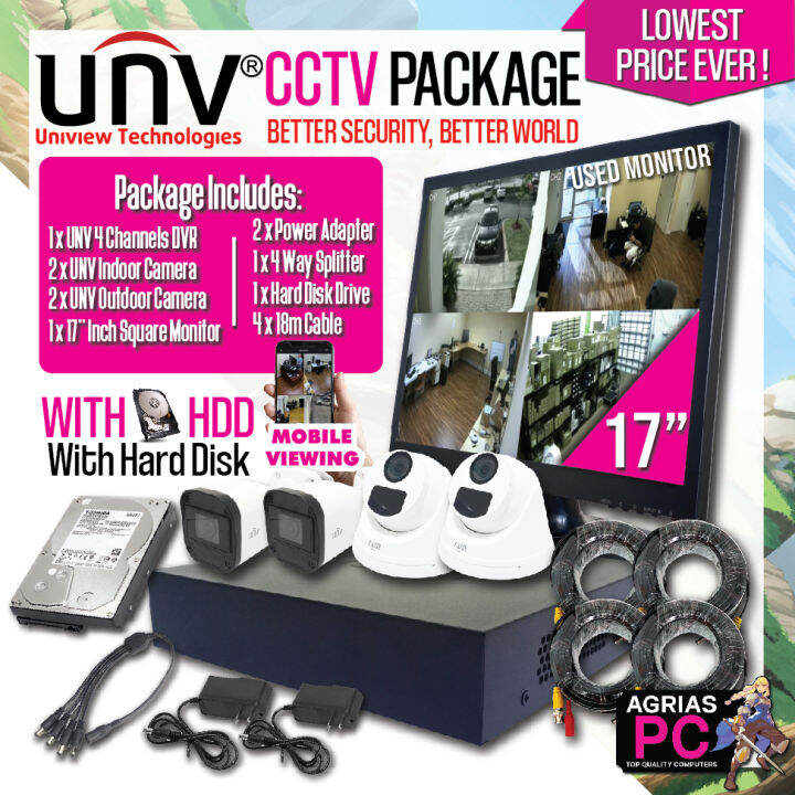 cctv camera with dvr and hard disk price
