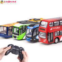 LEA In Stock Wireless Remote Control Bus With Light Simulation Electric Large Double-Decker Bus Toys For Children Gifts