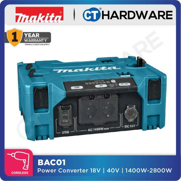MAKITA BAC01 POWER CONVERTER 18V / 40V 2800W 1400W INVERTER