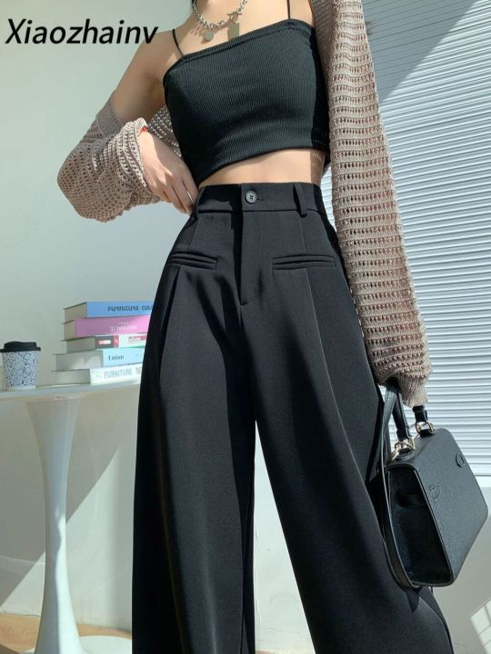 Xiaozhainv High Waisted Wide Leg Loose and Straight pants for women new ...