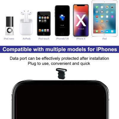 10setLot Metal Aluminium Dust Plug With 3.5mm Earphone Accessories For Iphone 12 11 Pro Xs Max X Xr 7 8 Plus 6 6s Usb Gadgets