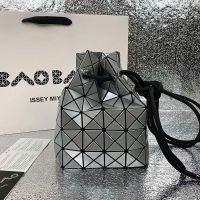 Issey Miyake Bag new geometric rhombic womens bag shoulder Messenger small bucket drawstring bag
