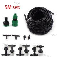 5m Automatic Garden Watering System 4/7mm Tube Gardening Drip Irrigation Misting Cooling Water Hose Connector SprayYB23TH