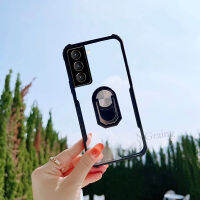 เคสโทรศัพท์สำหรับ Samsung Galaxy S23 FE เคสอะคริลิคหุ้ม S23FE S21FE กันกระแทกสี่มุมพร้อมขาตั้ง