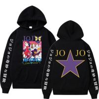 Anime Jojos Bizarre Adventure Stone Ocean JOLYNE CUJOH Hoodie Men High Quality Cotton Hoodies Black Sportswear Sweatshirt Size XS-4XL