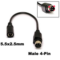 สายแปลง Female 5.5x2.5mm to male 4-Pin Cable Lead For SATO TG-5011-19V-ES Just a 4Pin cable For TV LCD VCR power supply