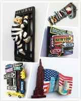 USA Originality 3D Streetscape Fridge Magnets Tourism Souvenir Refrigerator Magnetic Sticker Collection Gift