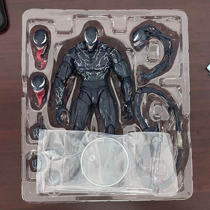 shfiguarts-พิษตุ๊กตาขยับแขนขาได้-shf-venom-2ปล่อยให้มีการสังหารตุ๊กตาญี่ปุ่นแบบตั้งโชว์ของเล่นสะสม-kado-ulang-tahun-ตุ๊กตา