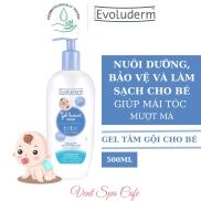 Gel Tắm Gội Evoluderm Dịu Nhẹ Cho Em Bé Bebe Baby Gentle Hair And Body