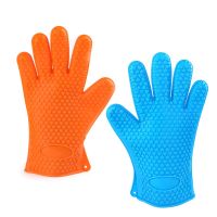 1 Piece Silicone Glove Heat Resistant Glove for BBQ Grill Gloves for Cooking Baking Tools Barbecue Grilling Gloves Potholders  Mitts   Cozies