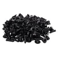 7mm Hole Plastic Rivets Fastener Auto Car Fender Bumper Push Clips 100 Pcs