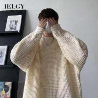 IELGY เสื้อสเวตเตอร์ถักหนาสำหรับผู้ชาย