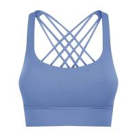 SHINBENE Shockproof Cross Straps Running Gym Sport Bras Top Women Widen Hem Push Up Workout Fitness Yoga Crop Tops Brassiere