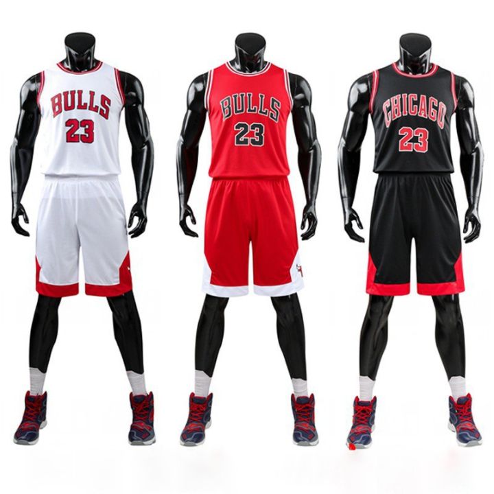 เสื้อกีฬาแขนสั้น-ลายทีม-nba-chicago-bulls-สําหรับผู้ใหญ่-23-เสื้อกีฬาบาสเก็ตบอลแขนสั้น-ลายทีม-michael-jordan