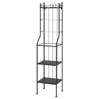 Shelving unit, black42x176 cm