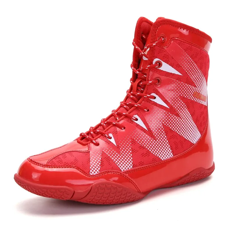 Hot Sale Wrestling Boots for Couples Designer Boxing Shoes Luxury Brand Men  Women Boxing Fighting Boots Professional Boxing Boot 