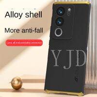 YJD เคสสำหรับ Vivo V29 Pro โปรประกบโลหะฟรอสติ้งเคสโทรศัพท์กันกระแทก