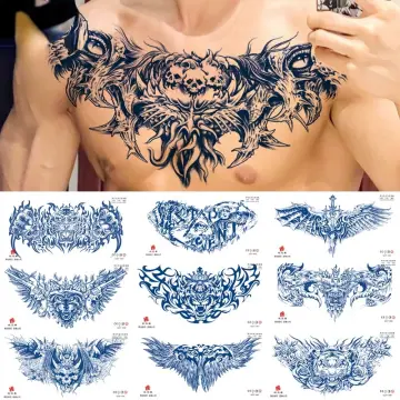 male body tattoo template
