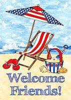 Vintage Welcome Friends Beach Flip Flops ป้ายดีบุก8X12นิ้ว Retro Wall Decor สำหรับคนรักชายหาด