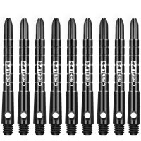 ❁✴♛ High-quality 9Pcs/Lot Darts Shaft Aluminium Alloy Material 48mm Shafts Silvery Black Colour