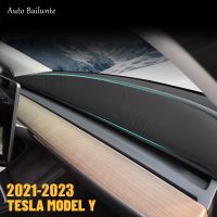 For Tesla Model Y 2021 2022 2023 Interior Auto Accessories Dash Mat Dashboard Decorative Cushion Light-Proof Pad Non-Slip Mat