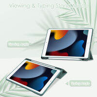 เคส iPad 10.2 เคสฝาพับ ฝาหลังใส ไอแพด 10.2 / ไอแพด 8 / ไอแพด 9 พร้อมช่องเก็บปากกา  Use For iPad 10.2 / iPad 8 / iPad 9 Luxury Leather Case Smart With Pencil Holder