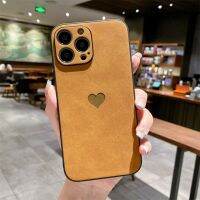 Ottwn เคสโทรศัพท์หนังรูปหัวใจแฟชั่นสำหรับกล้องไอโฟนสูงสุด13นิ่ม Tpu 11 Xr 12 Max Xs Back Pro X