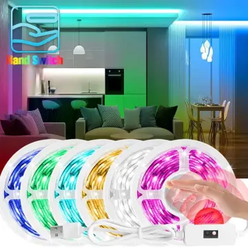 Hand Sweep Motion Sensor Kitchen LED Strip light USB 5V 1m-5m Smart Sensor  Switch lamp bedroom Cabinet closet home LED lighting