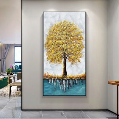 รอบเจาะ5D DIY ภาพวาดเพชร "สไตล์นอร์ดิกต้นไม้เสี่ยงโชค" 3D เย็บปักถักร้อยปักครอสติช5D ตกแต่งบ้าน