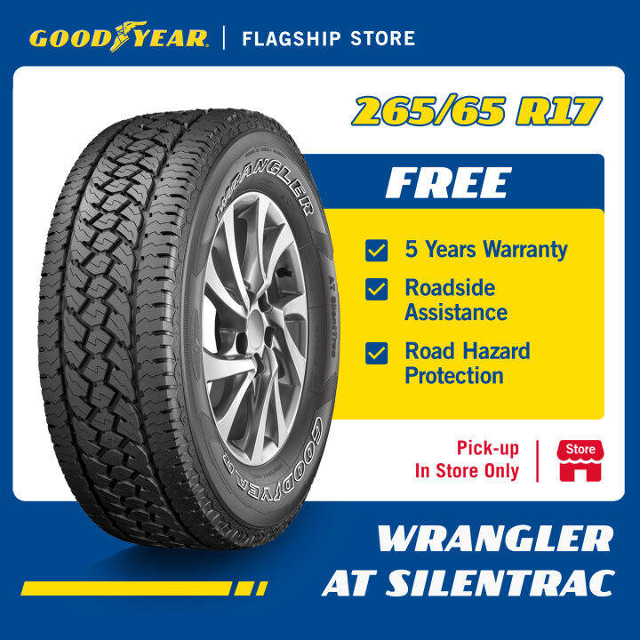 [DRIVE THRU/PICKUP] Goodyear 265/65R17 Wrangler All Terrain Silenttrac ...