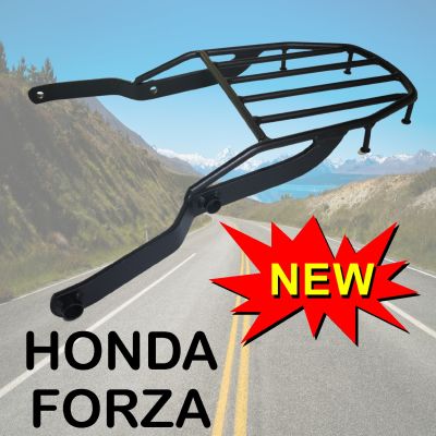 สำหรับมอเตอร์ไซค์ Honda Forza ตะแกรงเหล็กท้ายเบาะ สีดำ แข็งแรง