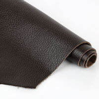 First Layer Cowhide Leather Thickened Sofa Car Seat Cushion Leather Piece Coffee Color Lychee Grain Real Cowhide Fabric