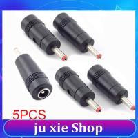 JuXie store 5pcs 3.5mm*1.35mm Male to 5.5mm*2.1mm Female Plug  DC Power Connector Adapter Laptop AC DC Jack Adaptor