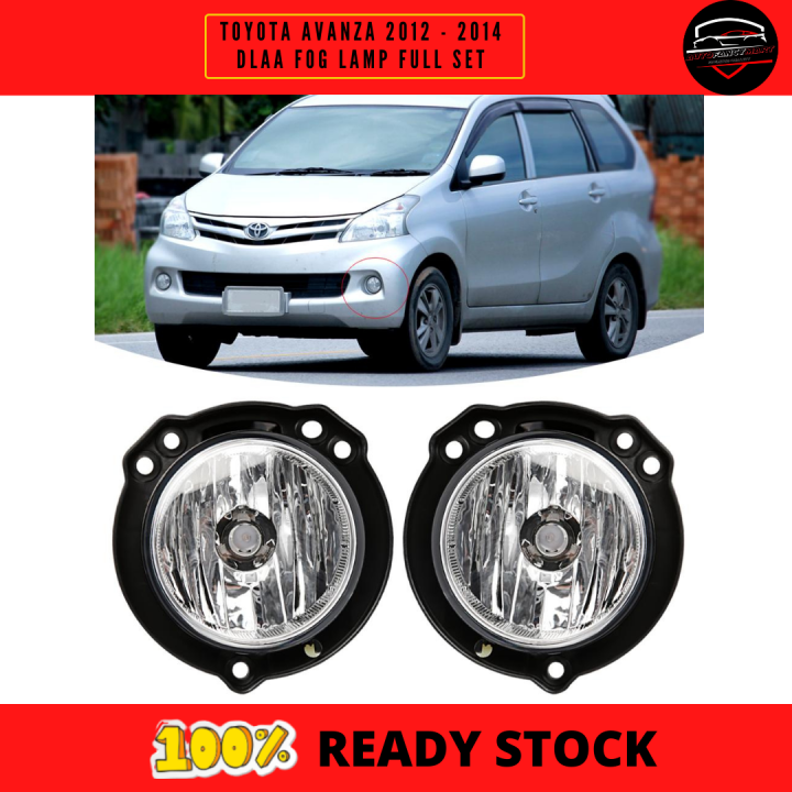 TOYOTA AVANZA 2012 2013 2014 DLAA FOG LAMP FOG LIGHT FULL SET | Lazada