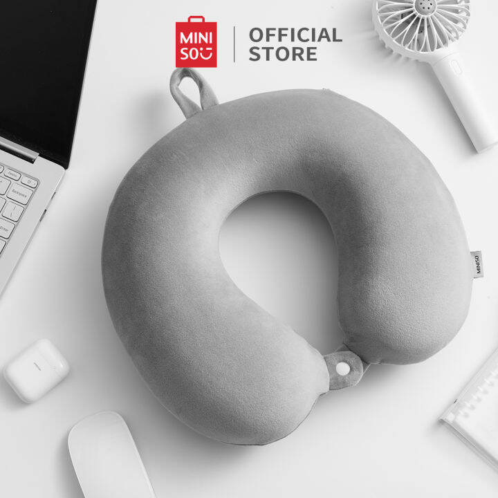 MINISO Soft Memory Foam Ushaped Pillow for Travel, Car, Airplane