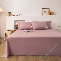 [Migu home furnishing] ผ้าปูที่นอนผ้าฝ้าย Sprei Bed Cover เนื้อแข็งผืนเตียงแฝดผ้าปูเตียงเดี่ยวแผ่นคู่สำหรับผ้าปูเตียงแบนเตียงนอน