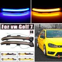 Dynamic Bright LED Turn Signal Crystal For VW Golf MK7 GTI 7 7.5 R Rline GTD Mirror Light clear 2013 2018 2019 2020 Arrow