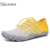 Barefoot Shoes Men Running Beach Shoes with Fingers Breathable Non Slip Men Women Upstream Aqua Shoe Minimalist Sneakers Man Sea House Slippers