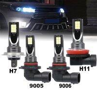 2Pcs H8 H11 9005 9006 H4 H7 Car LED Fog Lamp 3030 12SMD Bright White Headlight Driving Bulb Turn Signals Hi/Low Kit Beam