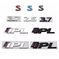 สัญลักษณ์ IPL S 3.7 2.5ตัวอักษรสัญลักษณ์ตัวเลขโลโก้ด้านหลังรถสติกเกอร์ด้านข้างสำหรับ Q50 Infiniti G37 G25 QX70 QX50 QX30 FX35 FX37ป้ายโลหะ3D