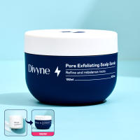 Divyne (ดิไวน์) สครับหนังศีรษะ ลดปัญหาผมมัน คันระคายเคือง รังแค. Pore Exfoliating Scalp Scrub. 192ml.