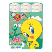 [ส่งฟรี!!!] เทนเดอร์ กระดาษชำระ แพ็ค 24 ม้วนTendre Toilet Roll Tissues x 24 Rolls