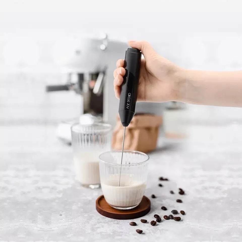 Electric Milk Foamer Coffee Maker Hand Mixer Cappuccino Ground Foam Blender  Egg Beater Type Convenient Small Power dropshipping