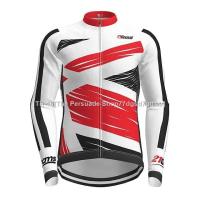 ☸┋ Mens Long Sleeve Cycling Jersey Red Novelty Bike Jersey Top Mountain Bike MTB Road Bike Cycling Quick Sports Clothing