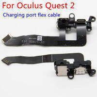 Original Power Charge Port Flex Cable สำหรับ Meta Oculus Quest 2 VR ชุดหูฟังพร้อมพอร์ต Type-C Audio Jack อุปกรณ์เสริม