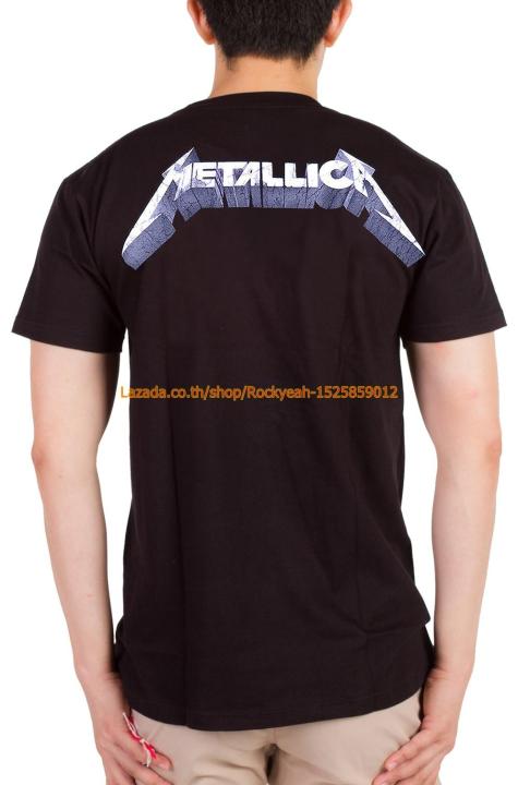 เสื้อวง-metallica-เสื้อผ้าแฟชั่น-rock-เมทัลลิกา-ไซส์ยุโรป-rdm946